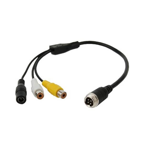 10pcs GX12 Male Air Plug Cable 4 Pin to RCA Adapter Cable for Automotive Vehicle 30cm
