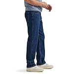 Wrangler-Authentics-Mens-Comfort-Flex-Waist-Relaxed-Fit-Jean-Dark-Stonewash-42x30-Jeans