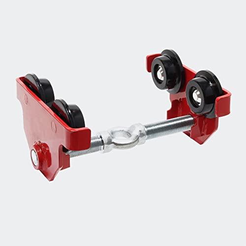 Uso universale Carrello porta paranco gru max 500kg manuale 50-220mm regolabile Portaparanco