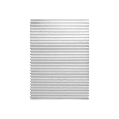Estor plisado sin taladrar, estor térmico de 180 cm, estor enrollable con revestimiento plateado de tela no tejida para protección contra la luz y el calor, fácil instalación, ideal para baño, cocina