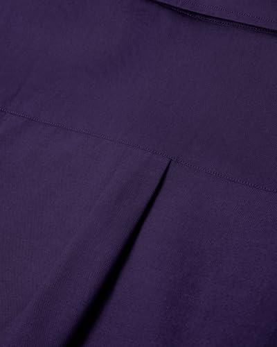 Alimens & Gentle Mens Solid Oxford Shirt Long Sleeve Dress Shirt Work Casual Button Down Shirts with Pocket