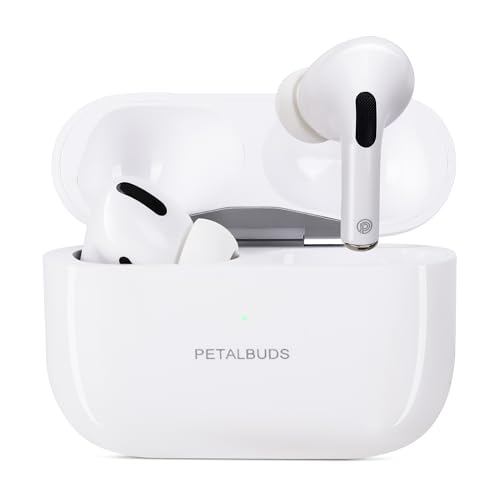 Image of Wireless in Ear Earbuds with Mic, 12.4mm Drivers, Playback:Upto 48hr case,4-Mic Design, Smooth Touch Controls Lightning Port Charging IPX5 Rating [White]