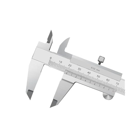 Precision Stainless Steel Vernier Calipers 0-150mm, 0.02mm Accuracy Digital Measuring Tool with Locking Screw for Accurate Measurements