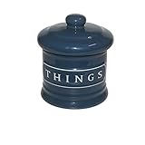 Lonovel Bathroom Vanity Storage Organizer Canister Jars for Cotton Balls,Swabs,Bath Salts,Makeup Spo