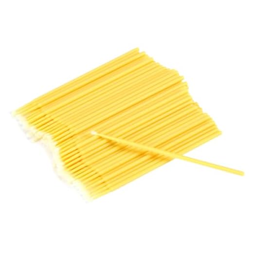 Dranvosk Pollinator Brush for Plants,Hand Pollination Tool for Garden,Fruit Trees,Flowers & Vegetables | Essential Pollinator Garden Accessories,100PCS(Yellow)