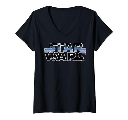 T-shirt col V Star Wars pour femme idéal pour un look geek chic