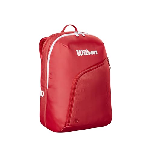 WILSON Mochila Tour Padel – Comporta 1 raquete de padel, vermelha/branca