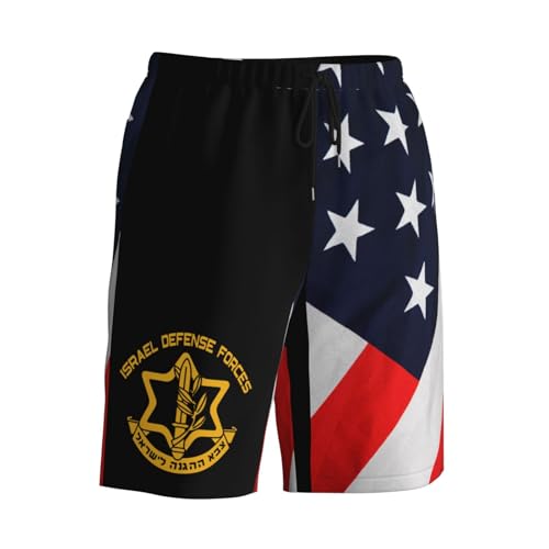 IDF Israeli Defense Force Logo Mens Swim Trunks Quick Dry Board Shorts 7" - Hawaii Beach Swimwear3