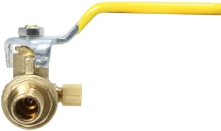 1/2" Pex-B Ball Valve w/Drain Water Shut-Off Lever Brass Barbed — 사진 5