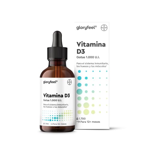 Vitamina D3 en gotas - 5000 U.I. por 5 gotas - 50ml (líquido) en aceite MCT de coco - Altamente biodisponibles y estables - Probado en laboratorio, fabricado en Alemania sin aditivos