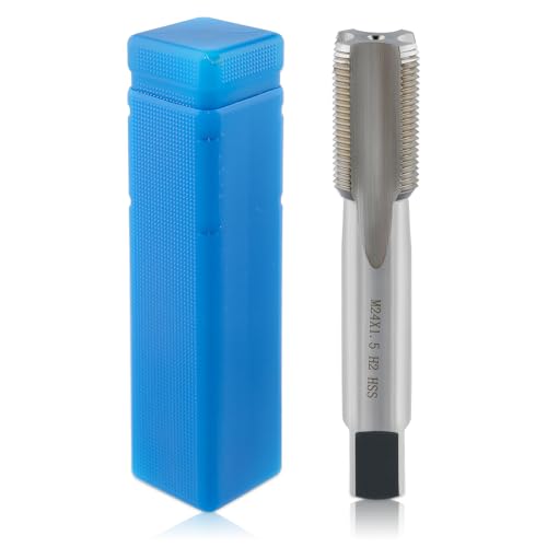 Topkidame 24mm 24 x 1.5 HSS Metric Tap Right Hand Thread M24 x 1.5mm Pitch