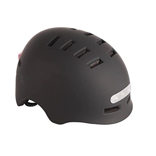 Bike Helmet with Light,USB Rechargeable LED Front and Back Light Road Helmets,Thickened EPS liner Cycling Helmet for Cycling, Balance Car, Skateboard (Black) - Image 2