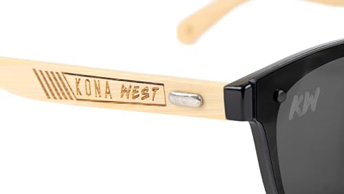 Polarized Sunglasses, UV400 Protection, Bamboo Arms, Mirrored Pink Lens, Men's and Women's, Eco-Friendly3