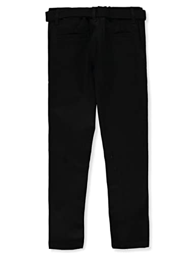 Denice Girls' Stretch Straight Pants with Sash2