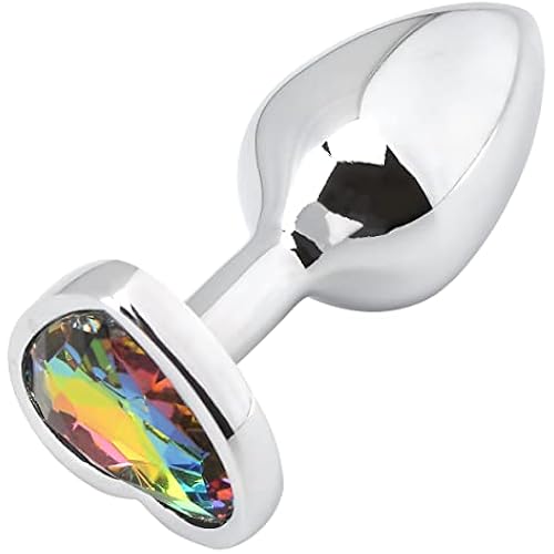 Akstore Small Fetish Anal Plug Butt Heart Personal Sex Massager(Colorful)