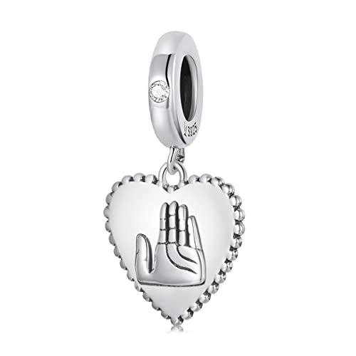 NewL Pendentif en relief main du désert - Accessoire mystérieux, rétro, palmier perlé Cover