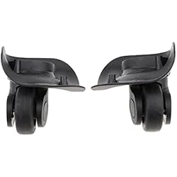 Maletas Plegables Carrefour kokiya Ruedas De Repuesto para Maletas De Equipaje Ruedas Giratorias: Fácil Instalación Y Desmontaje - Negro-Grande