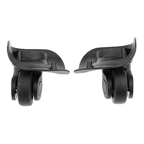 MagiDeal EIN Paar Gepäck-Koffer Ersatz Wheels Rad runde Räder Koffer Räder Set für Trolley Reisekoffer - Groß Cover