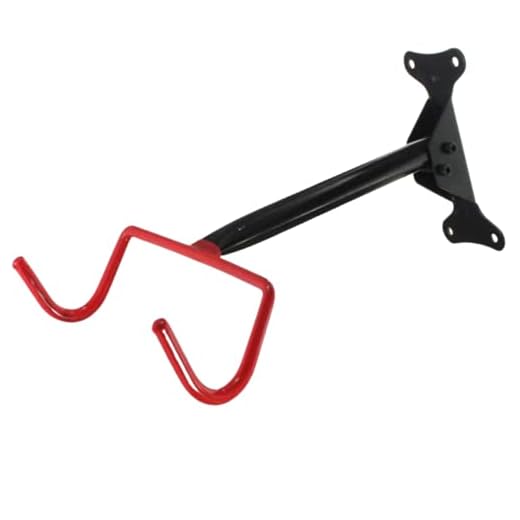 SOPORTE BICICLETA con Gancho para la Pared | Cuelga la bici en Posición Horizontal | Diseño Plegable para Ahorrar Espacio en Garaje Hogar o Jardín | Muy Resistente Válido para todas las Bicicletas