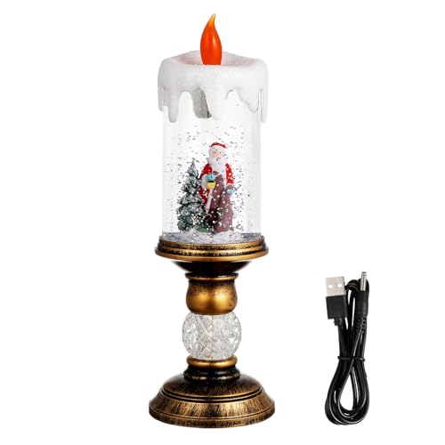 Lampe bougie de Noël LED pour sublimer une table sans cire ni fumée