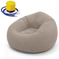 Zinueen Aufblasbares Sofa & Sessel, Sitzsack aufblasbar – Komfortables Klappsofa für Wohnzimmer, Camping & Garten, Schnell Aufblasbar & Waschbar, Einzelsessel für Entspannung & Freizeit