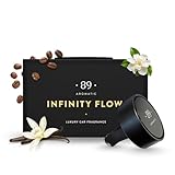 Aromatic •89• Autoduft, Autoparfüm Clip – Lufterfrischer Auto, Duft Innenraum mit Jasmin, Kaffee & Vanille - Vent Clip & Parfüm Kapsel, Auto Lufterfrischer, Luxus Design, Langlebiges Geschenk
