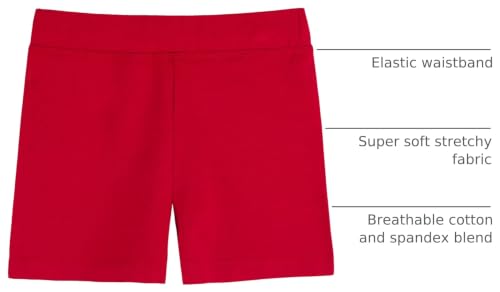 Image of Lilax Girls' Basic Solid Soft Dance Short for Gymnastics or Under Skirts