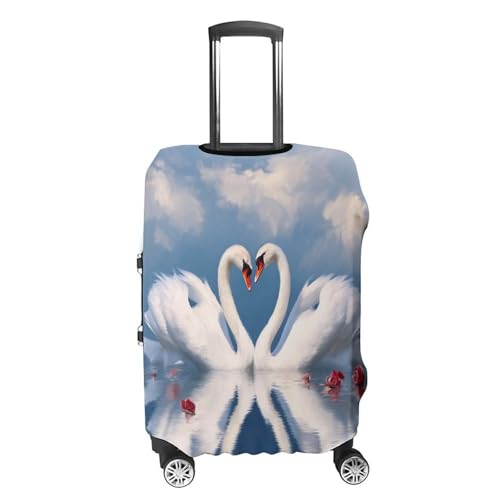 Luggage Cover Elastic Suitcase Cover Protector Washable Travel Baggage Covers Valentine's Day Couple Luggage Covers Carry On Luggage Protector Anti-scratch 19-32 Inch XL4