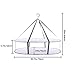 Large Folding Laundry Drying Rack, Clothes Drying Rack, Portable Sweater Drying Rack, Mesh Hanging air Dryer, Lay fold Flat Dry Hanger for Indoor Outdoor, Delicates, Towel, Socks,Swimsuit (Grey)