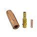 3Pcs 15AK Welding Torch Consumables Nozzle With Screw Thread Tip Holder Contact Tips 0.6/0.8/0.9/1.0/1.2mm Accessories QIANGHAN (0.8mm)