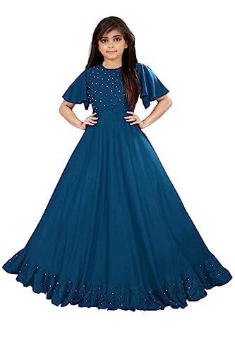 Image of Girls Rayon Calf Length Dress