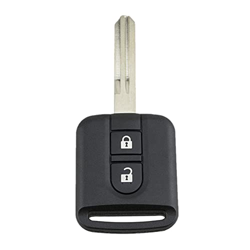 Happyit ABS Car Key Shell Cover Case for Nissan Qashqai Micra Navara Almera NV200 Patrol Y61 2 Buttons Remote Control Replacement Case with Blade - Image 4