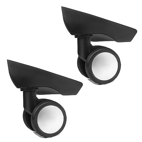 トロリーキャスター 交換用 高耐久 ローラーホイール 2個 ラゲッジボックス スーツケース用 360度 静音ホイール