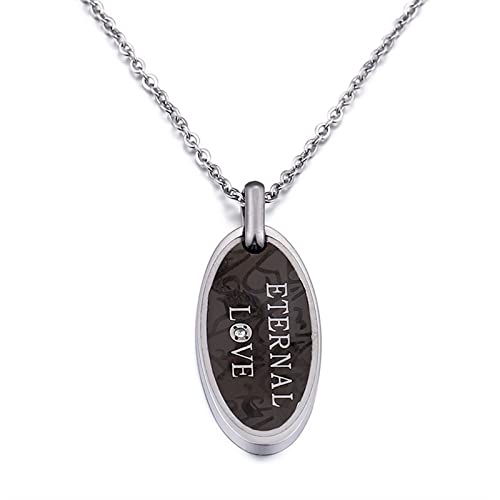 Collier Homme Acier Inoxydable avec pendentif ovale pour sublimer vos tenues rock urbaines