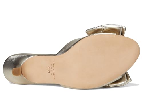Jack Rogers Women's Lola Bow Sandal-Metallic Nappa Heeled3