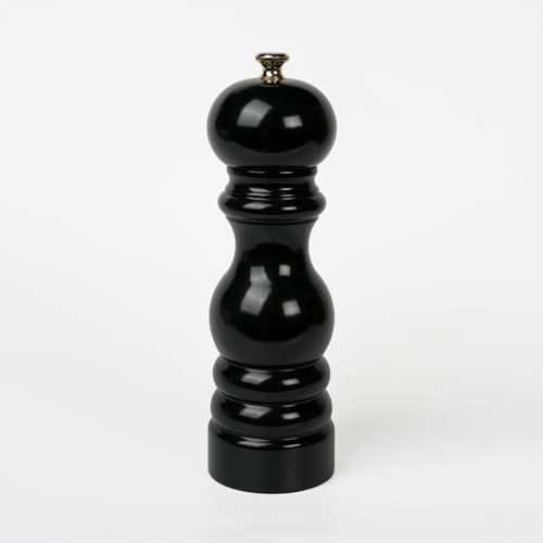 Glios Black Wooden Salt Hand Mill-Grinder 18 Cm-7.08 inch