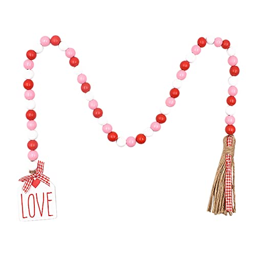 TianWlio Valentinstag Anhänger Perlenschnur Seil Quaste Bunte Dekorationen...