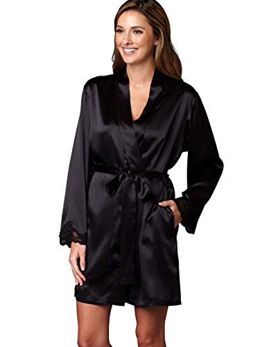 Julianna Rae Women's Indulgence 100% Silk Wrap, Ink, L/XL