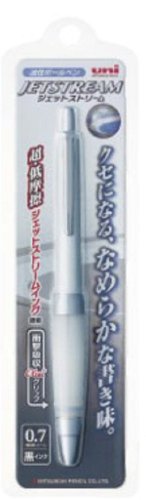 Bolígrafo Uni Alpha-Gel Jetstream 0.7 mm Plata tinta negra miniatura 2