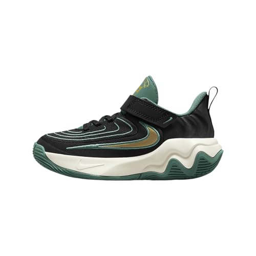 Nike Giannis Immortality 4 Little Kids' Shoes (HV9128-001, Black/Bicoastal/Pale Ivory/Metallic Gold)