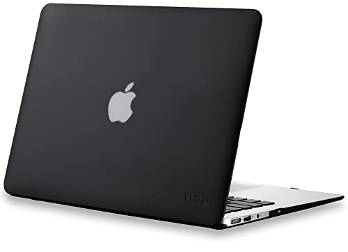 Kuzy Older Version Case Compatible with 2017 MacBook Air 13 inch Case 2015 2010 A1369, A1466 MacBook Air Case Cover Hardshell 13.3 inch Laptop Apple MacBook Air 13 inch Case 2017, Black