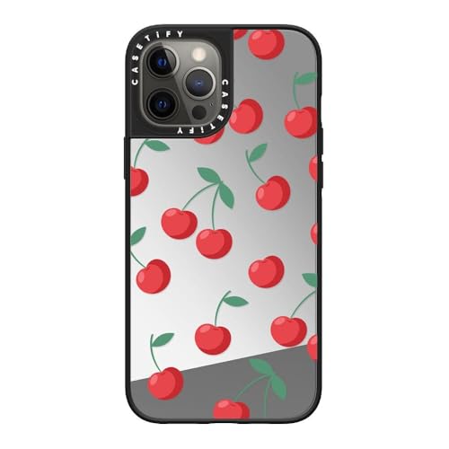 Coque miroir iPhone 12 Pro Max CASETiFY antichoc cerise compatible MagSafe