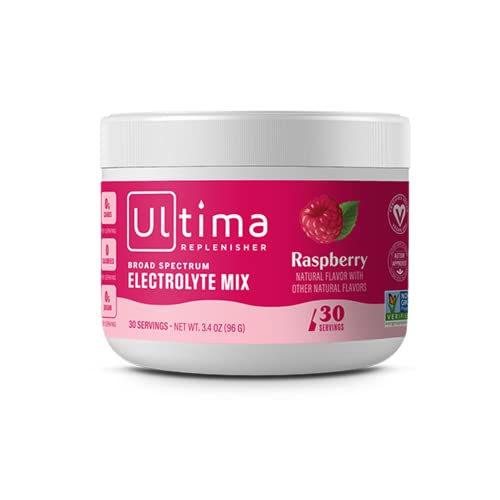 Ultima Health Products Ultima Replenisherâ„¢ Electrolyte Powder Raspberry – 30 Servings