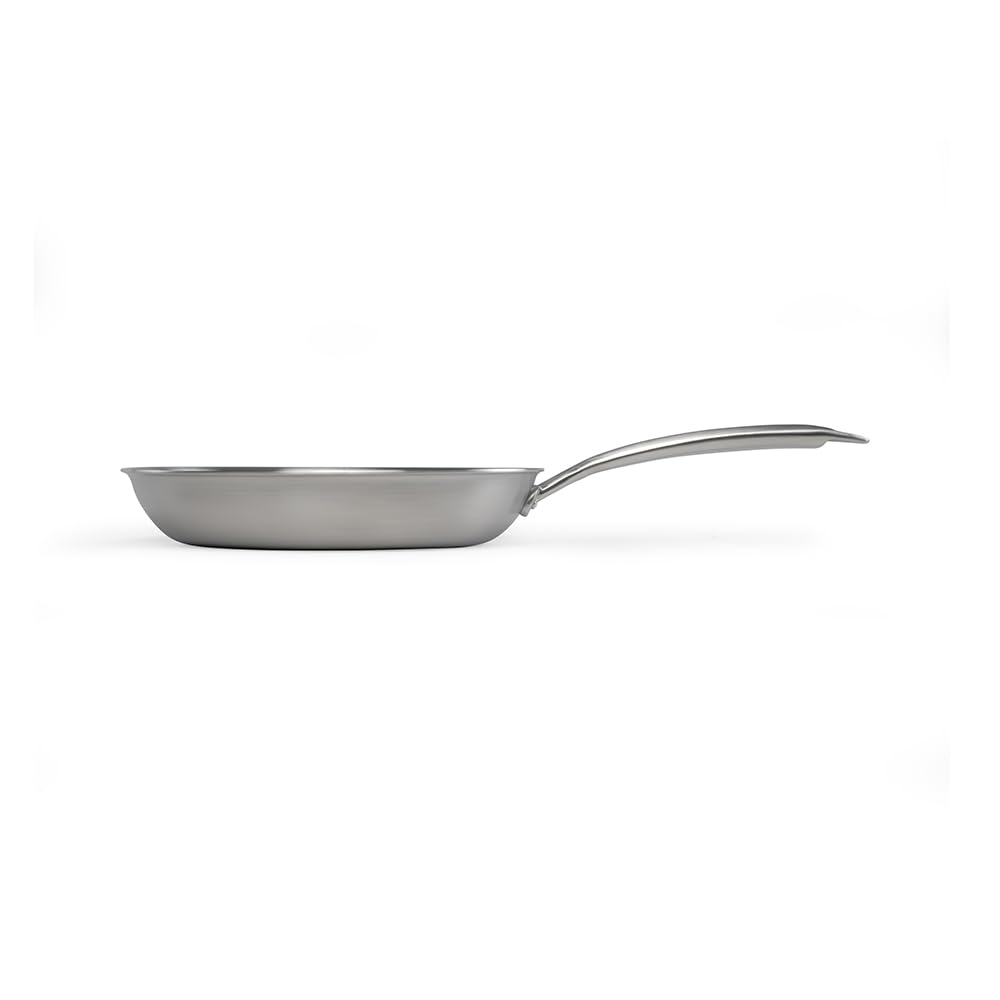 Livoo - Poêle en acier inoxydable 20 cm MEP157 - Gamme Brigade - inox triply - sans PFAS, Argent