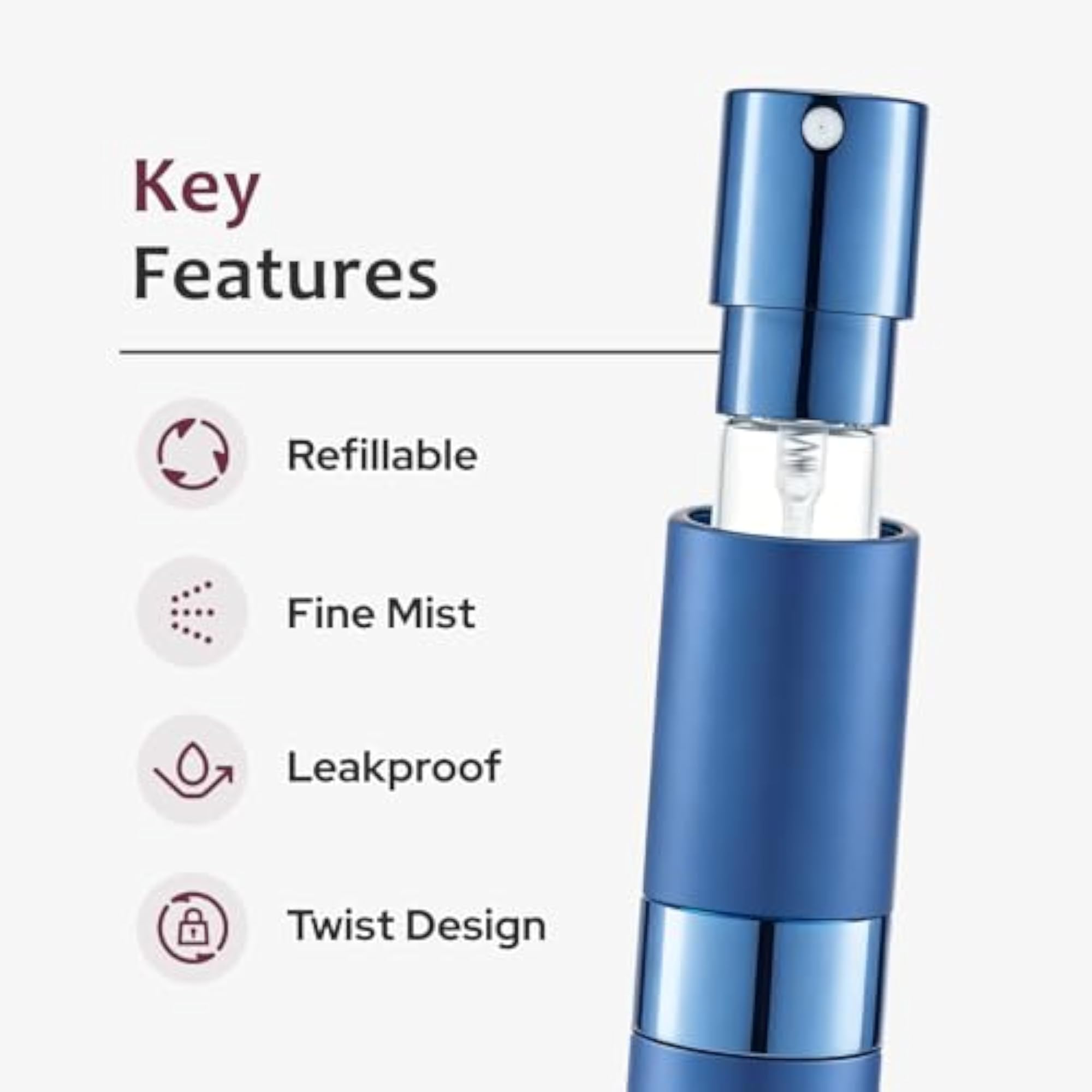 8ML Travel Perfume Atomizer for Men & Women