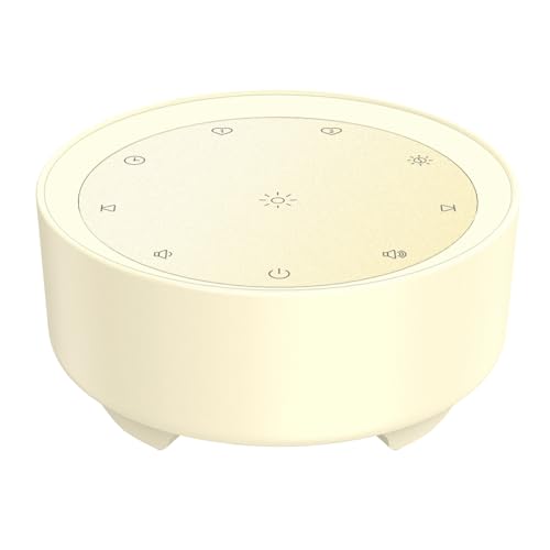 Image of Kipcush Sound Machine & Night Light for Adults, Baby, Kids. White Noise Machine with 20 Soothing Sleep Sounds. Small Size & Portable Design for Bedroom (Putty, Small)