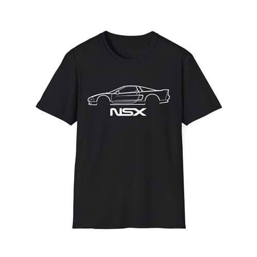 Camiseta 1990 NSX con silueta JDM para amantes de coches clásicos en algodón