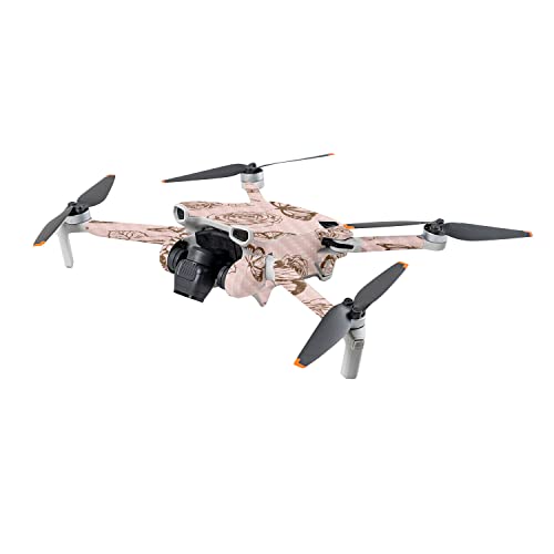 Image of MightySkins Carbon Fiber Skin Compatible with DJI Mini 3 - Butterfly Garden | Protective, Durable Textured Carbon Fiber Finish | Easy to Apply