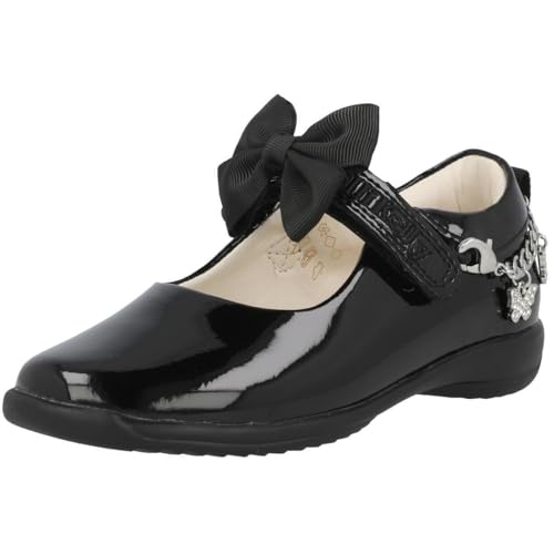 Izzy School Dolly Black Girls Patent Shoes with Detachable Charm Bracelet
