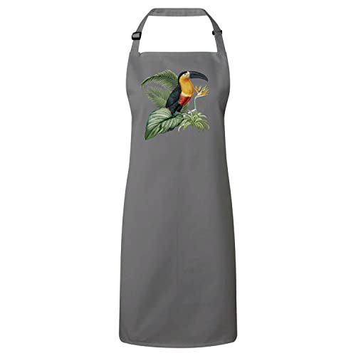 Tablier oiseau tropical pour cuisiner des repas conviviaux en famille